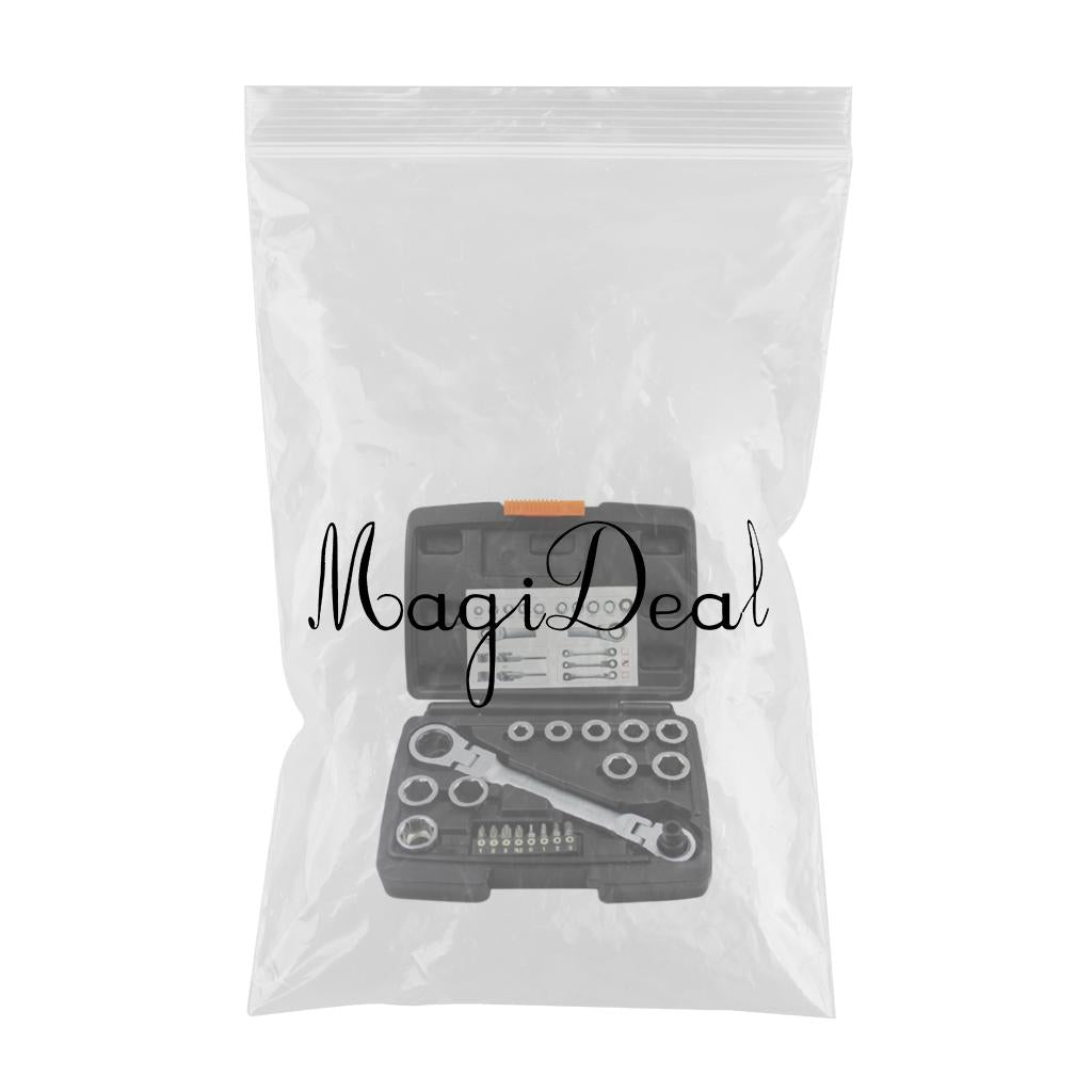 8-18mm Metric Ratcheting Wrench Set 72 Gears Multi-function Spanner Tool Set