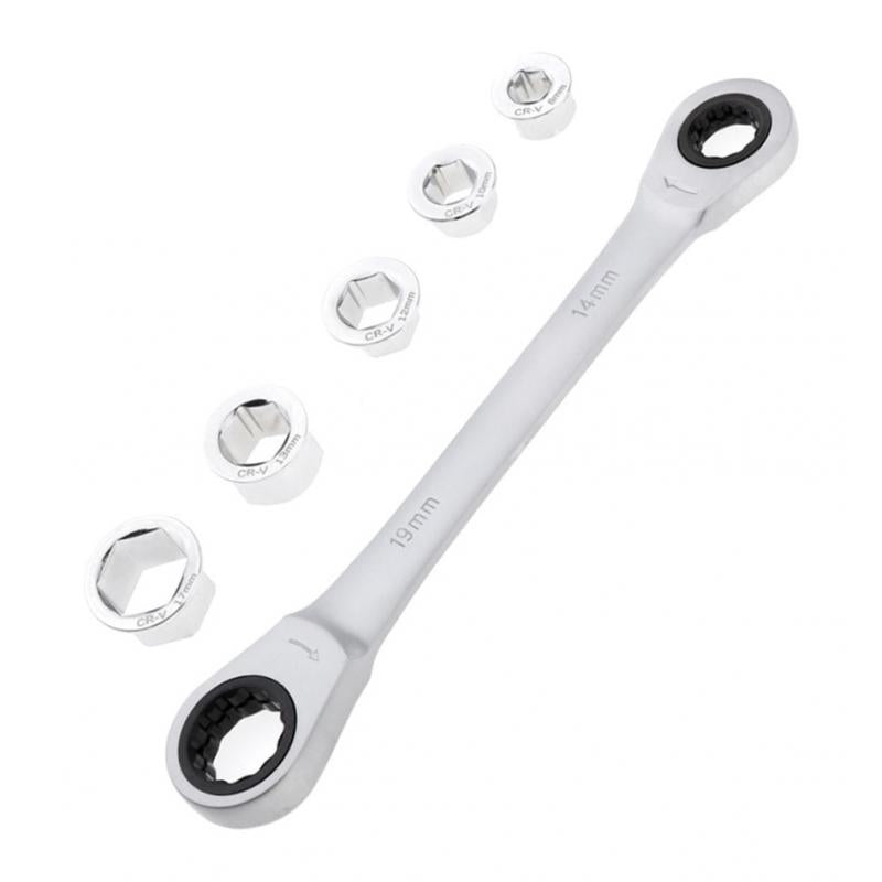 8-19mm Standard Metric Ratcheting Wrench Set 72 Gears Spanner Tool Set