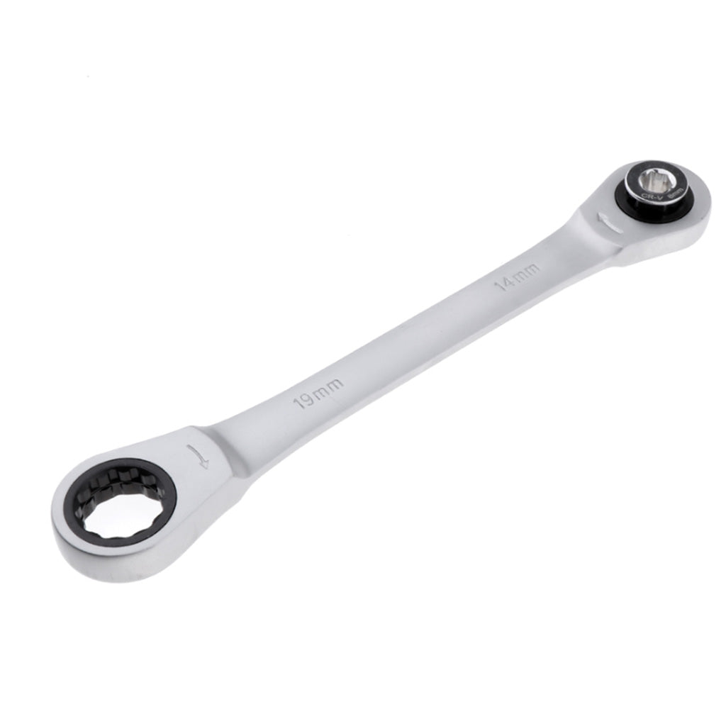 8-19mm Standard Metric Ratcheting Wrench Set 72 Gears Spanner Tool Set