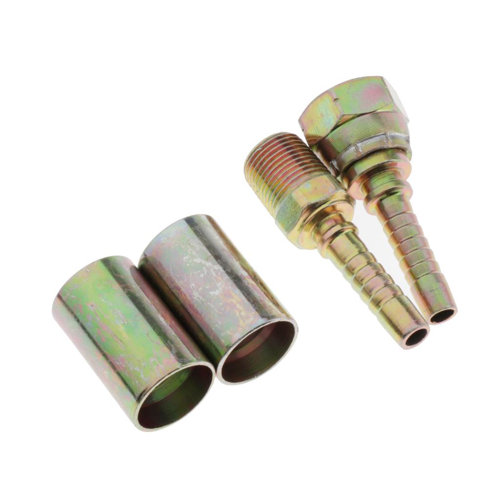 Pressure Washer Steel Pipe Fitting Pressed Joints I 9.5mm 1 male 1 female