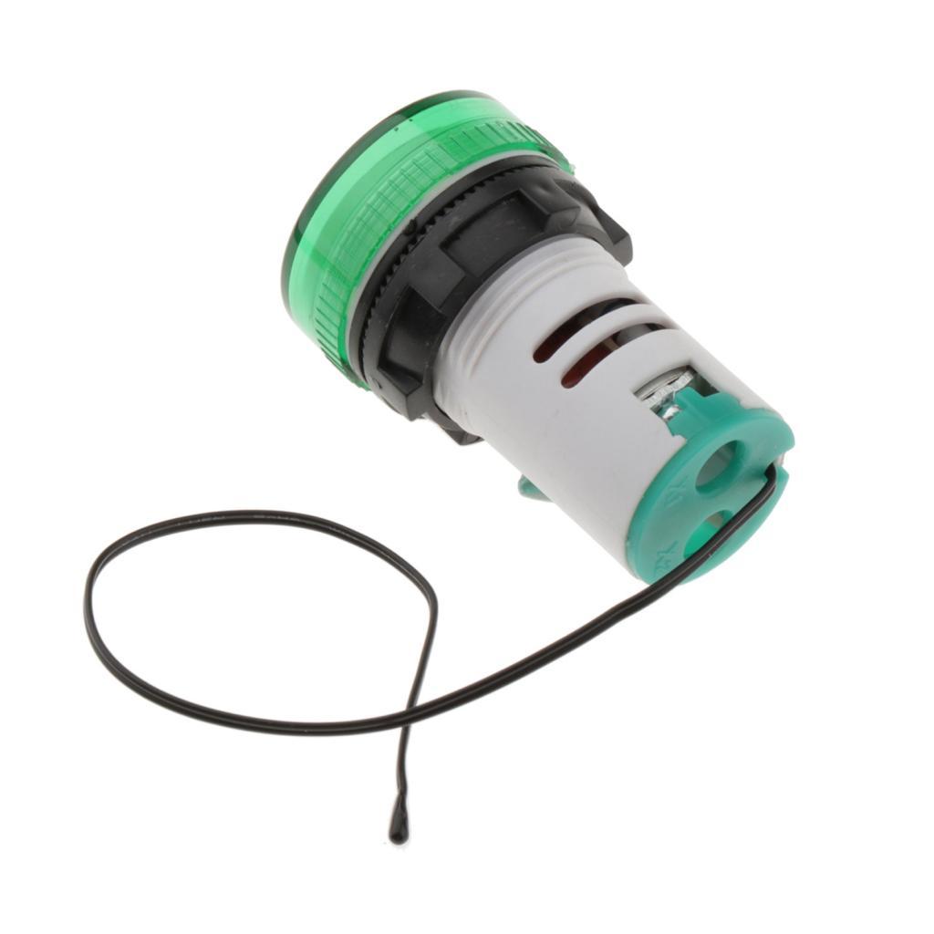 22mm Digital LED Thermometer Celsius Temp Temperature Meter Gauge Green