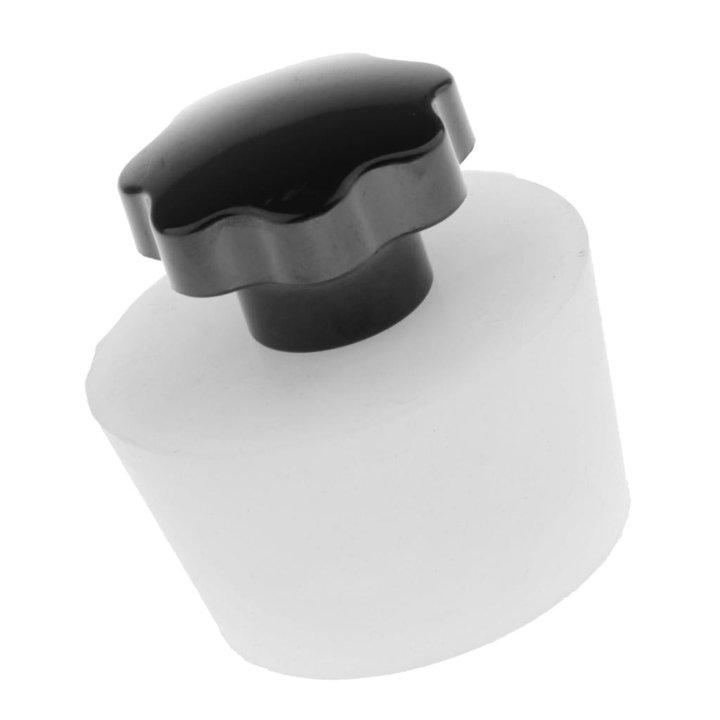 Silicone plug with handle for pipe sealing w/ Black Bakelite handle 15