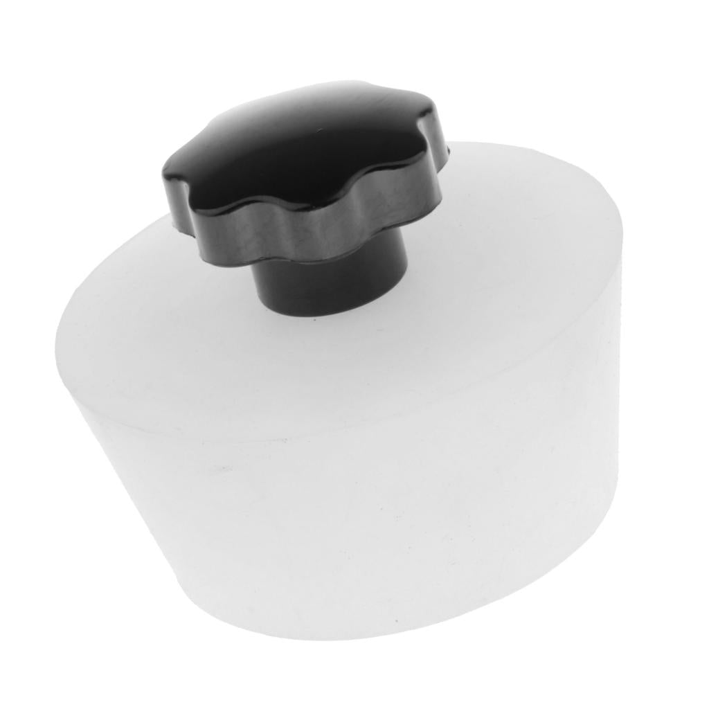 Silicone plug with handle for pipe sealing w/ Black Bakelite handle 18
