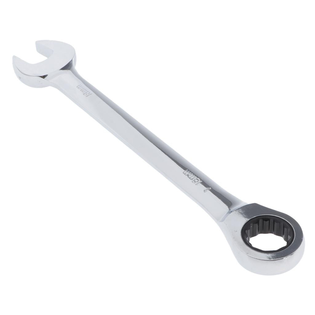 6mm-32mm Steel Metric Fixed Head Ratchet Spanner Wrench Hand Nut Tools 15mm