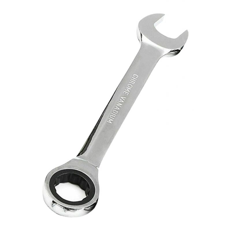 6mm-32mm Steel Metric Fixed Head Ratchet Spanner Wrench Hand Nut Tools 21mm