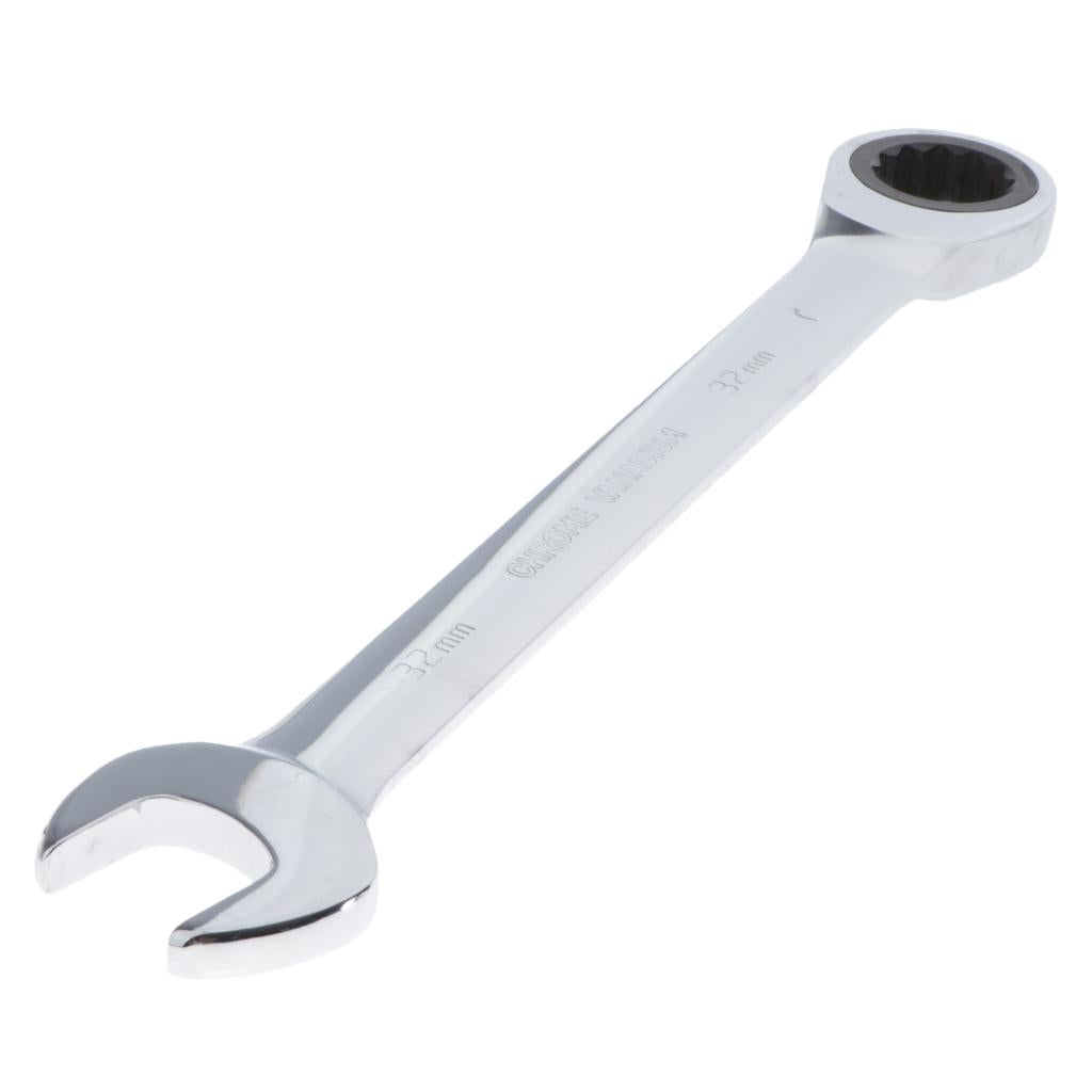 Steel Metric Fixed Head Ratchet Spanner Gear Wrench Nut Tools 30/32mm 32mm