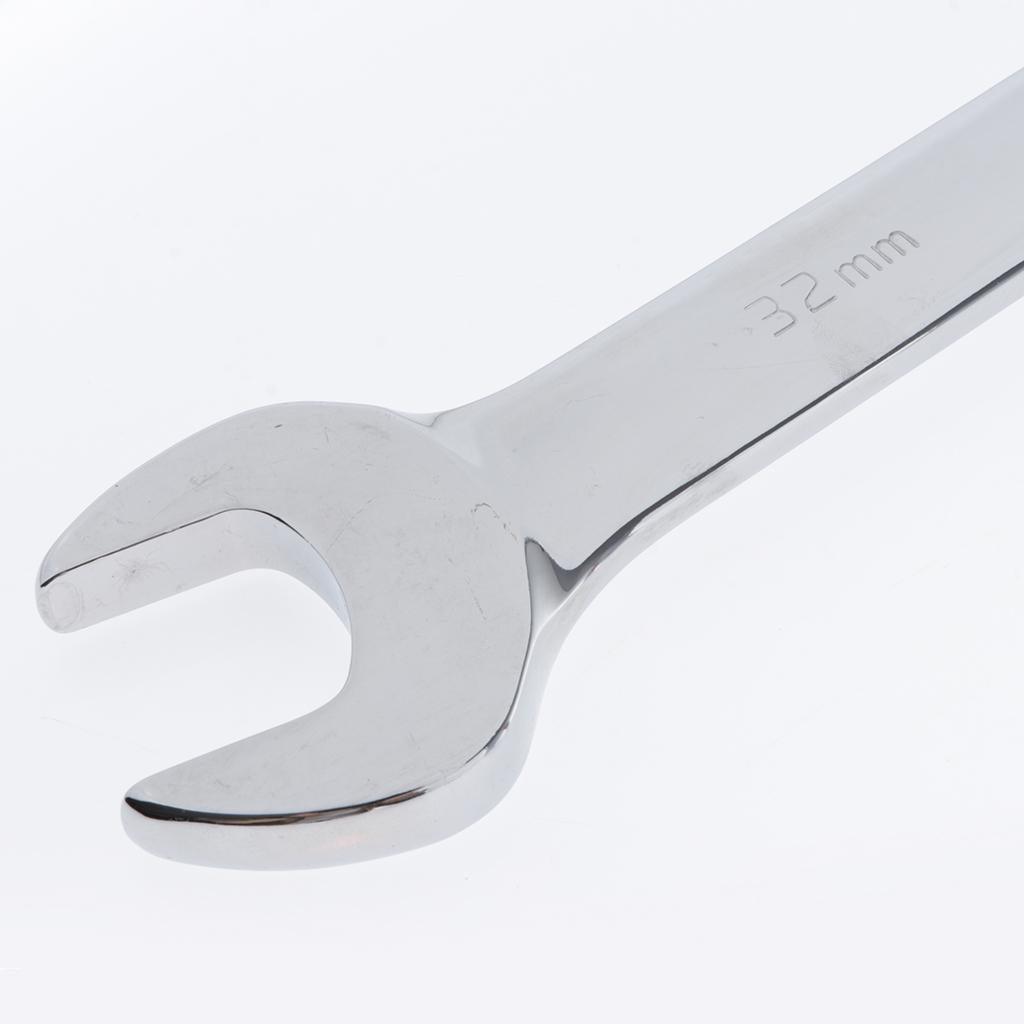 Steel Metric Fixed Head Ratchet Spanner Gear Wrench Nut Tools 30/32mm 32mm