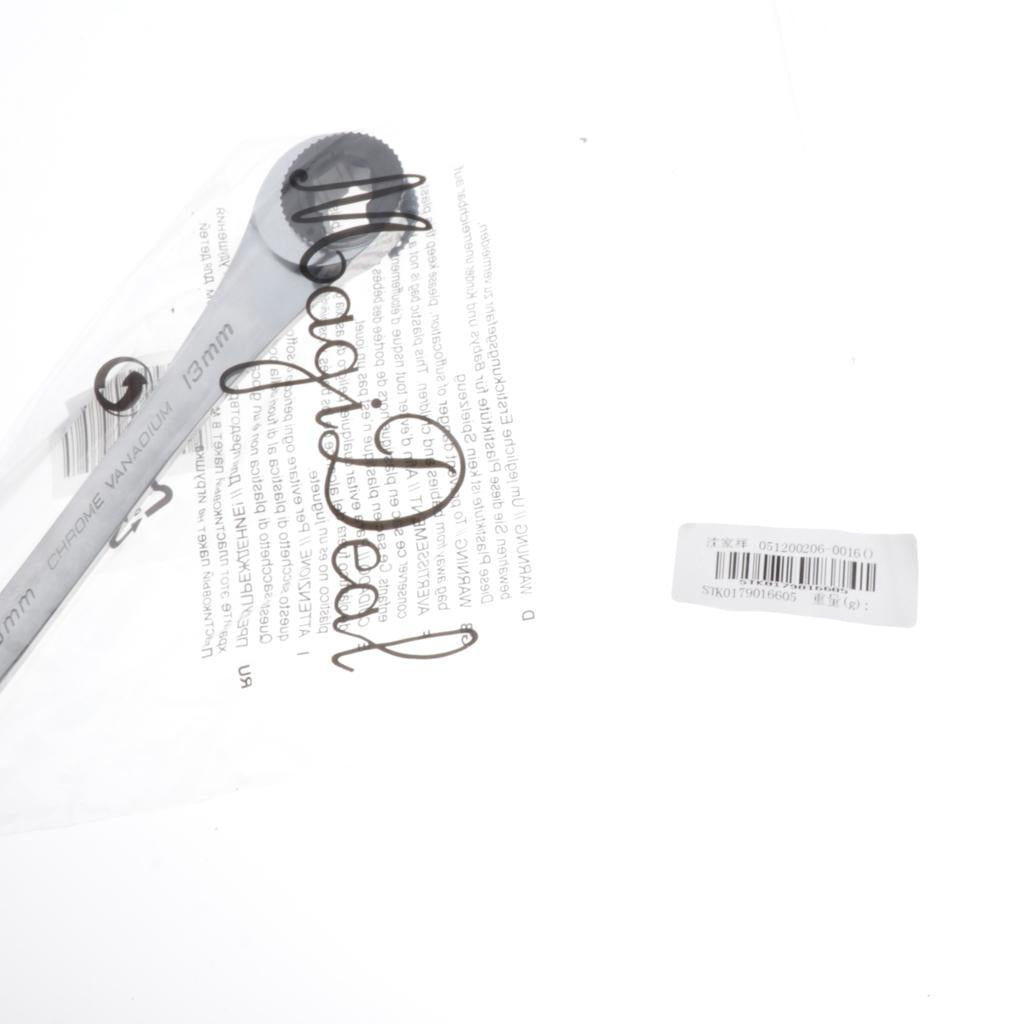 Tube Ratchet Wrench Set Skid Oil Wrench Set Hand Tools Gear Ring Wrench 13mm