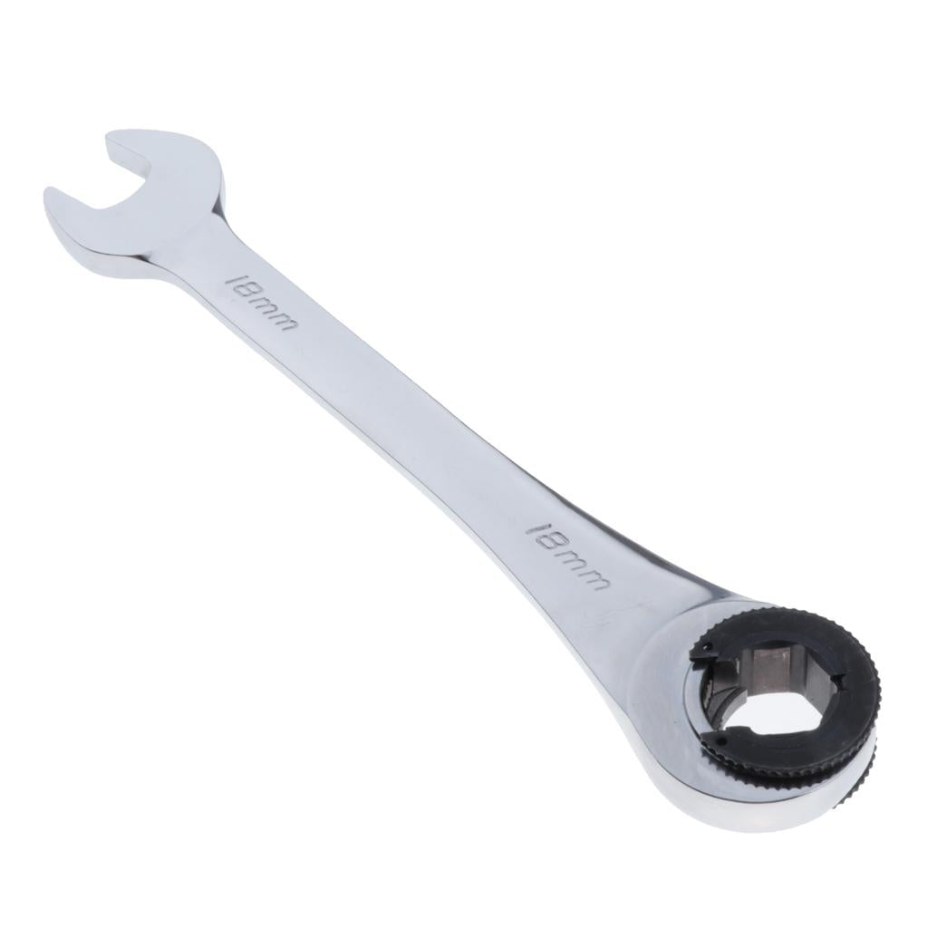 Tube Ratchet Wrench Set Skid Oil Wrench Set Hand Tools Gear Ring Wrench 18mm