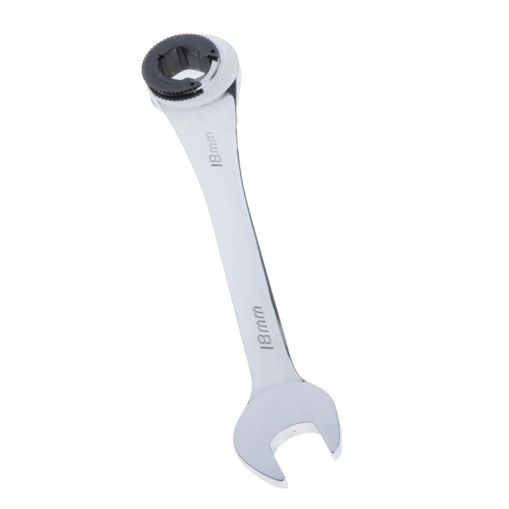 Tube Ratchet Wrench Set Skid Oil Wrench Set Hand Tools Gear Ring Wrench 18mm