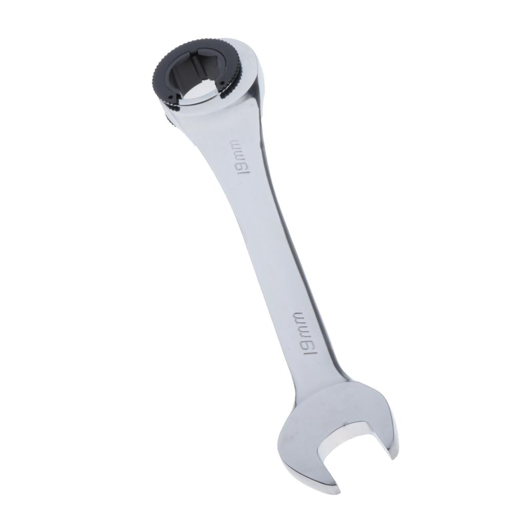Tube Ratchet Wrench Set Skid Oil Wrench Set Hand Tools Gear Ring Wrench 19mm