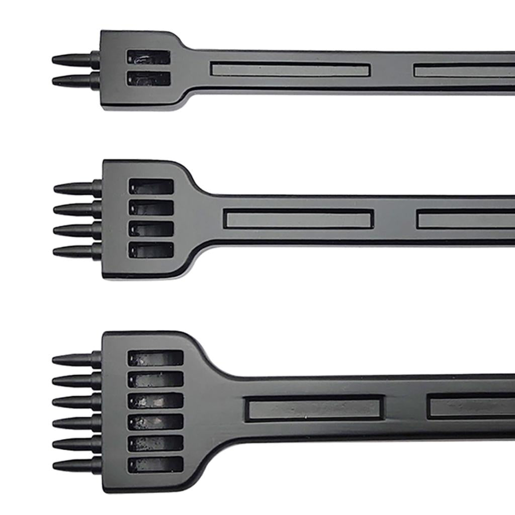 3x Alloy Steel 4mm Leather Craft Hole Punches Lacing Stitching Tool