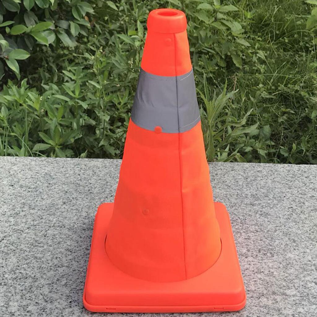 Collapsible Traffic Cones Multi Purpose Pop up Reflective Safety Cone 45cm