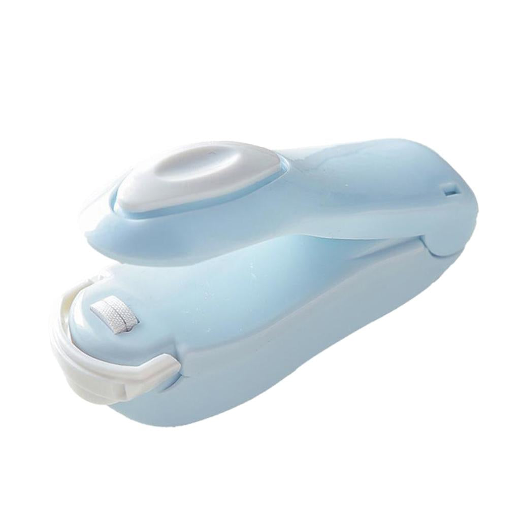 Portable Mini Sealer for Plastic Bags Preservation Hand Press Bag Sealer blue
