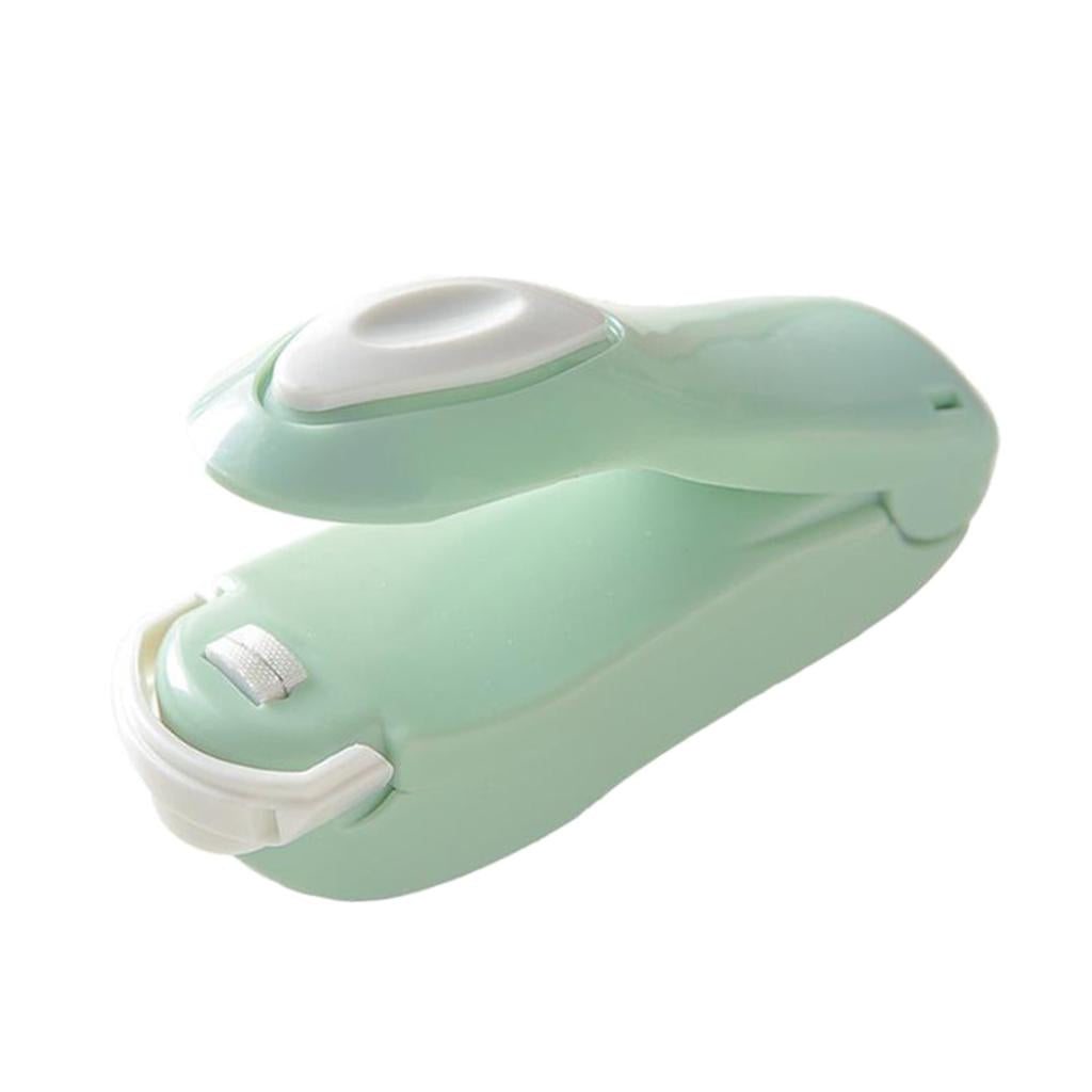 Portable Mini Sealer for Plastic Bags Preservation Hand Press Bag Sealer green