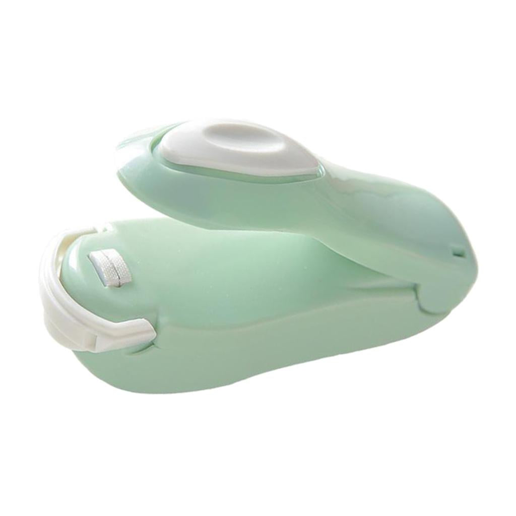 Portable Mini Sealer for Plastic Bags Preservation Hand Press Bag Sealer green