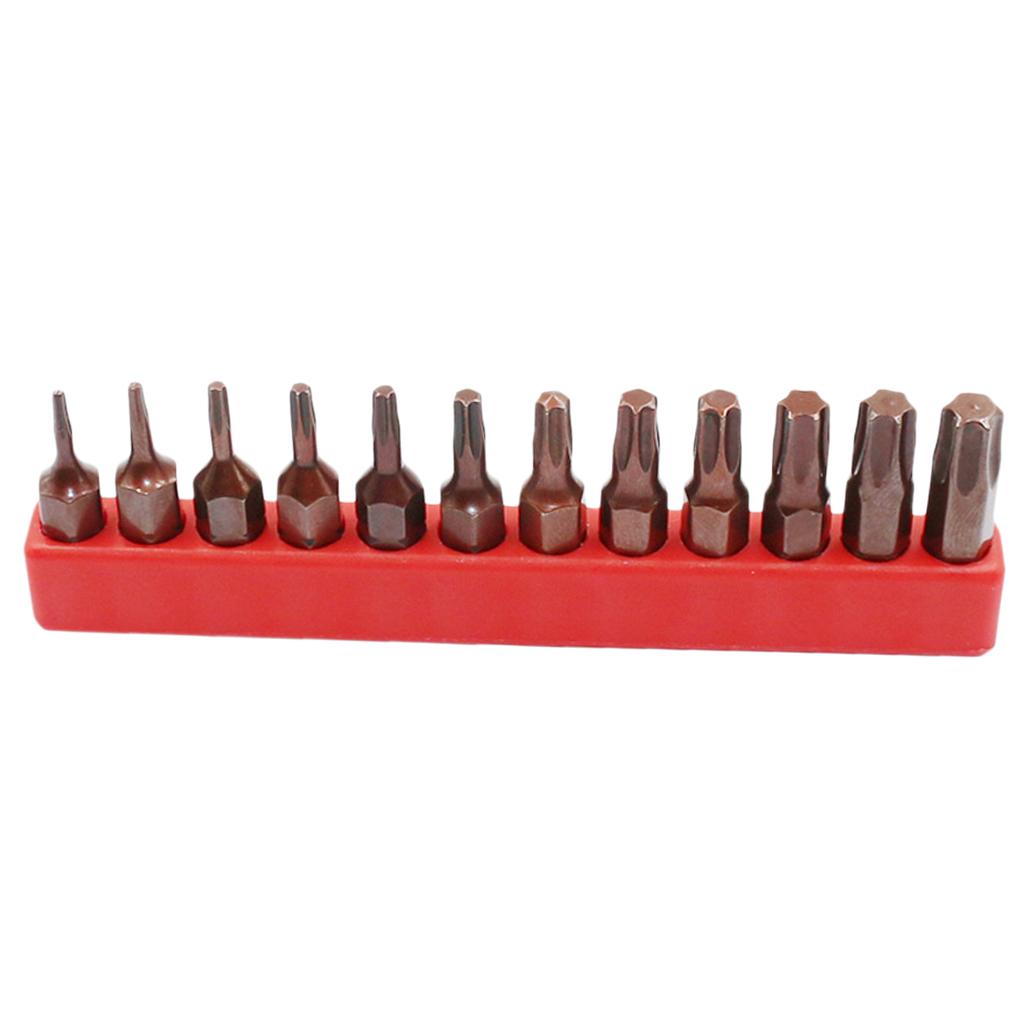 Hexagonal Hex Alan Key Bit 1/4 Shank Wind Batch Pneumatic Screwdriver T6-T40 solid