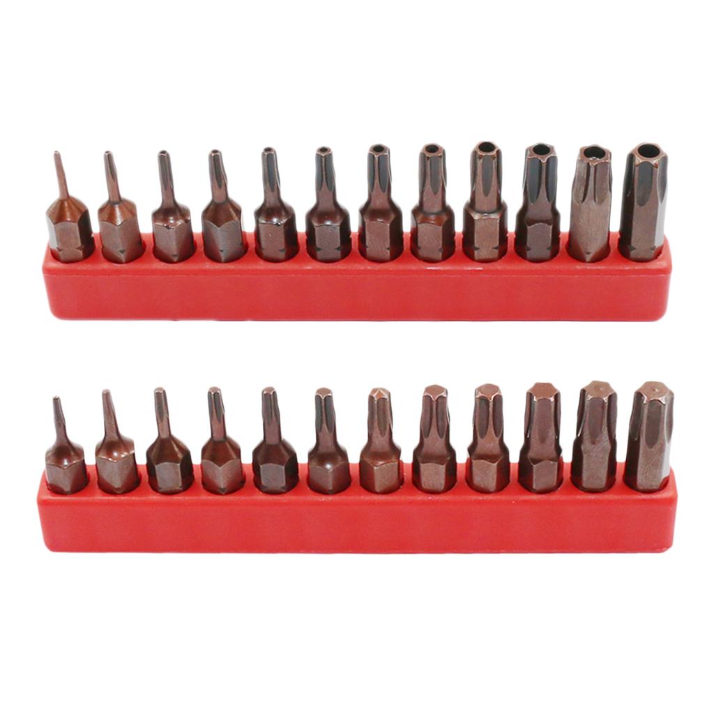 Hexagonal Hex Alan Key Bit 1/4 Shank Wind Batch Pneumatic Screwdriver T6-T40 solid
