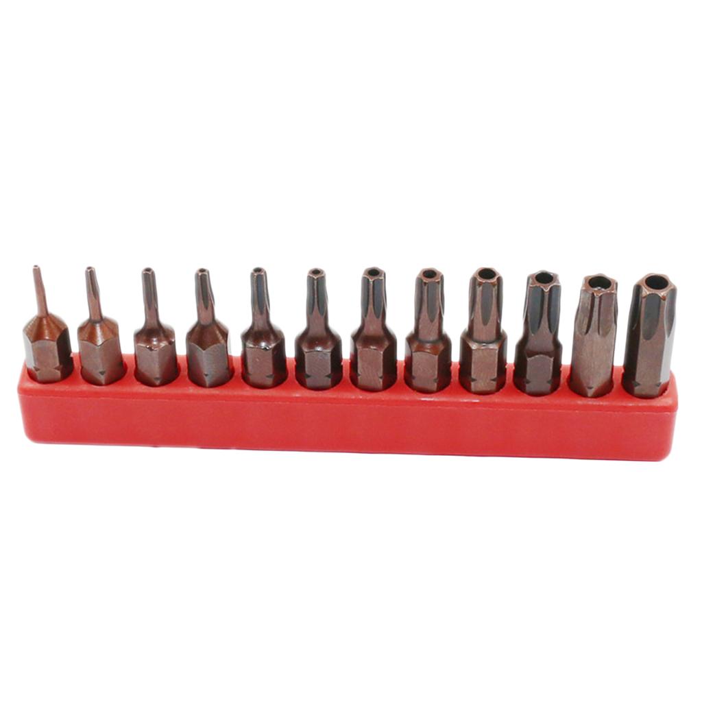 Hexagonal Hex Alan Key Bit 1/4 Shank Wind Batch Pneumatic Screwdriver T6-T40 with hole