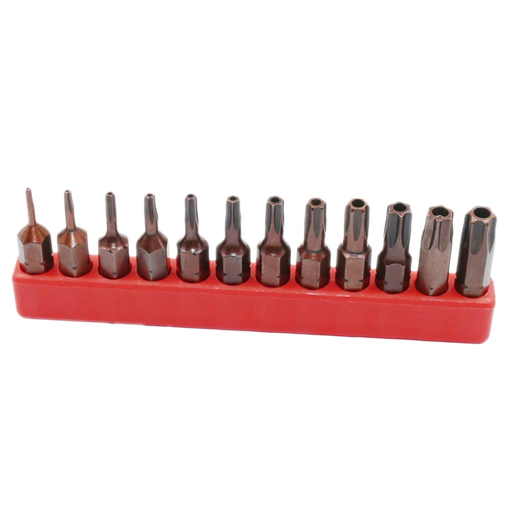 Hexagonal Hex Alan Key Bit 1/4 Shank Wind Batch Pneumatic Screwdriver T6-T40 with hole