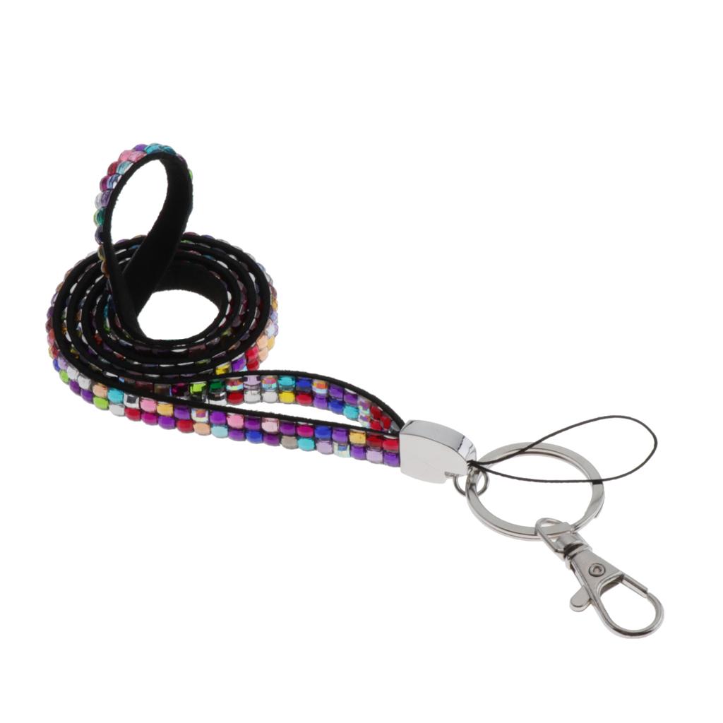 Lanyard ID Badge Card Holder Strap Sparkling Phone Neck Straps Multi