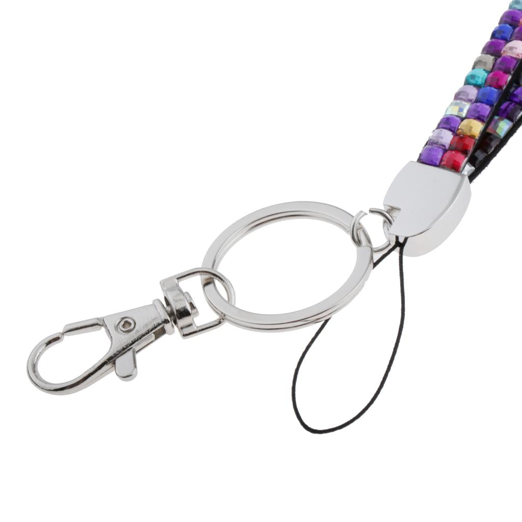 Lanyard ID Badge Card Holder Strap Sparkling Phone Neck Straps Multi