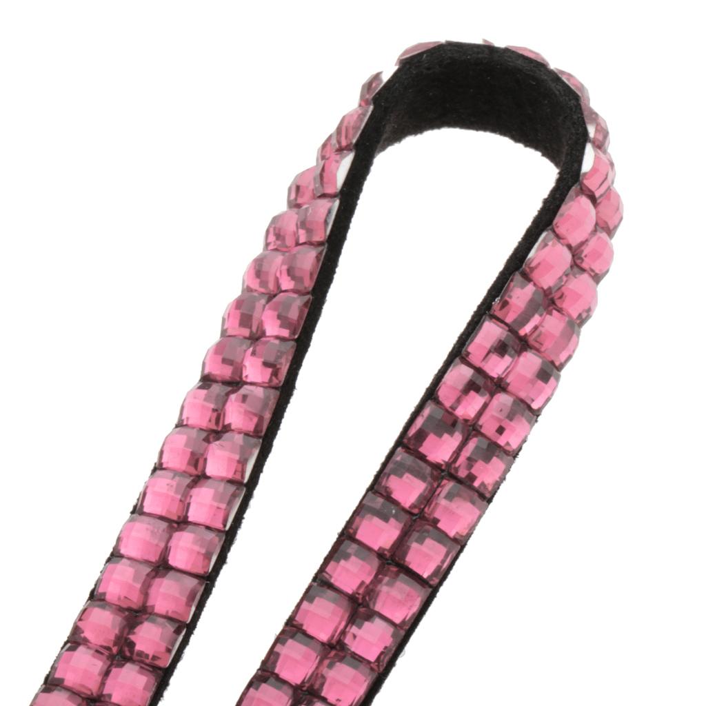 Lanyard ID Badge Card Holder Sparkling Phone Keys Neck Straps Pink