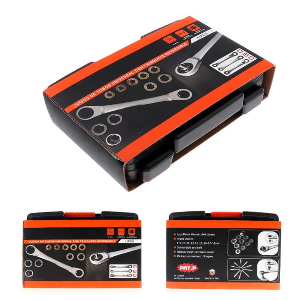 28pcs Repair Tool Sets Wrench Socket Screwdriver Hand Tools