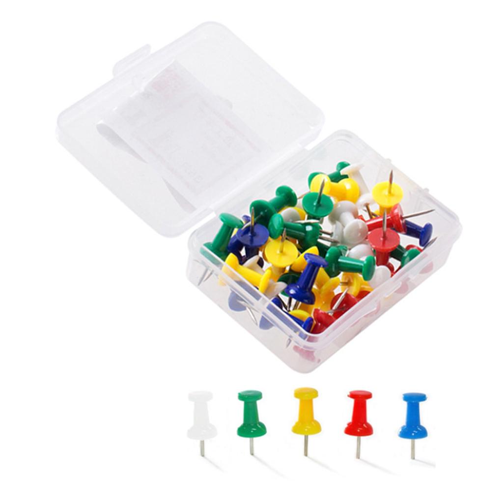 100pcs Giant Jumbo Push Pins for Craft Office & Cork Notice Boards Style3