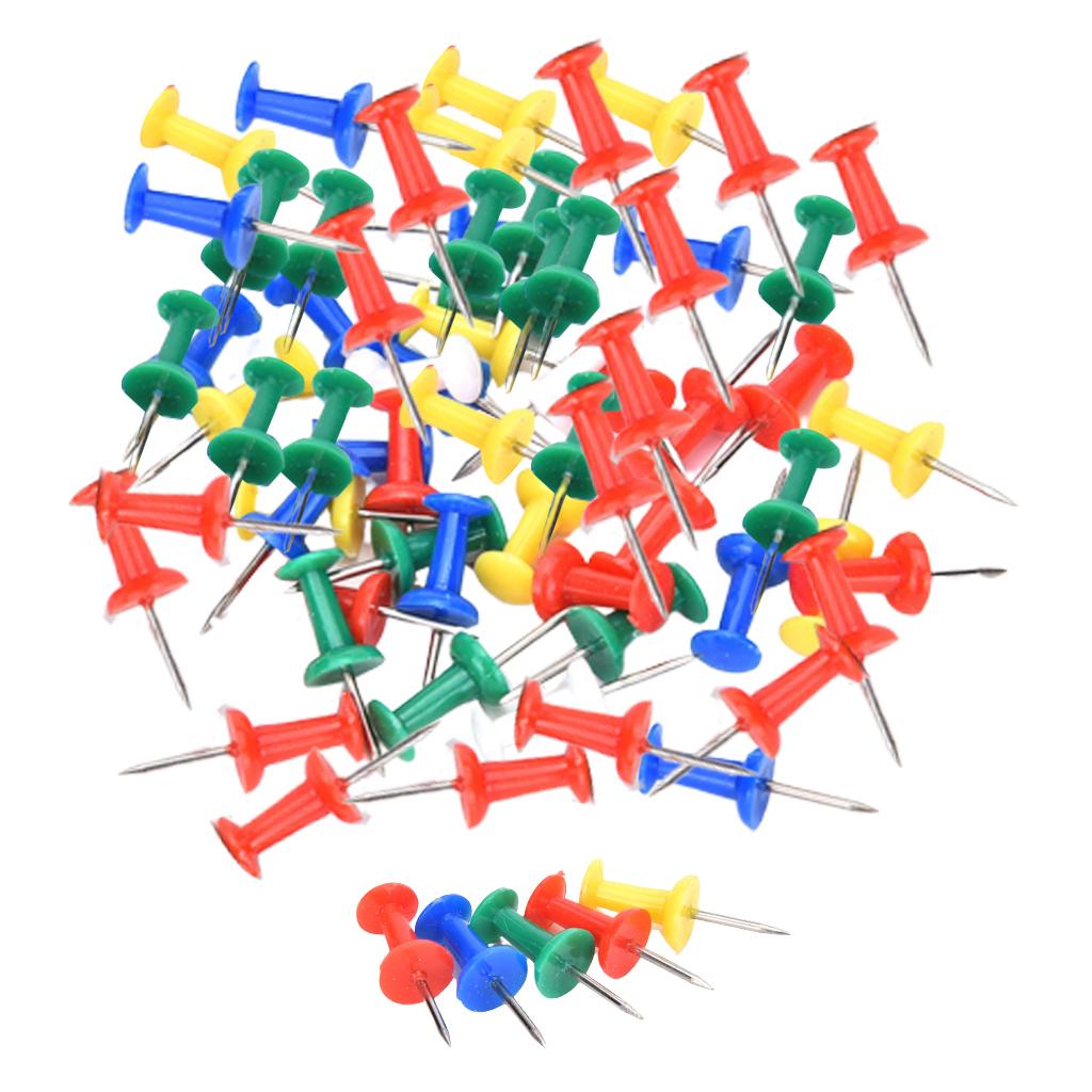 100pcs Giant Jumbo Push Pins for Craft Office & Cork Notice Boards Style3