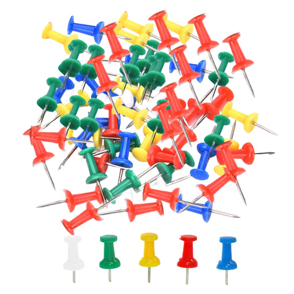 100pcs Giant Jumbo Push Pins for Craft Office & Cork Notice Boards Style3