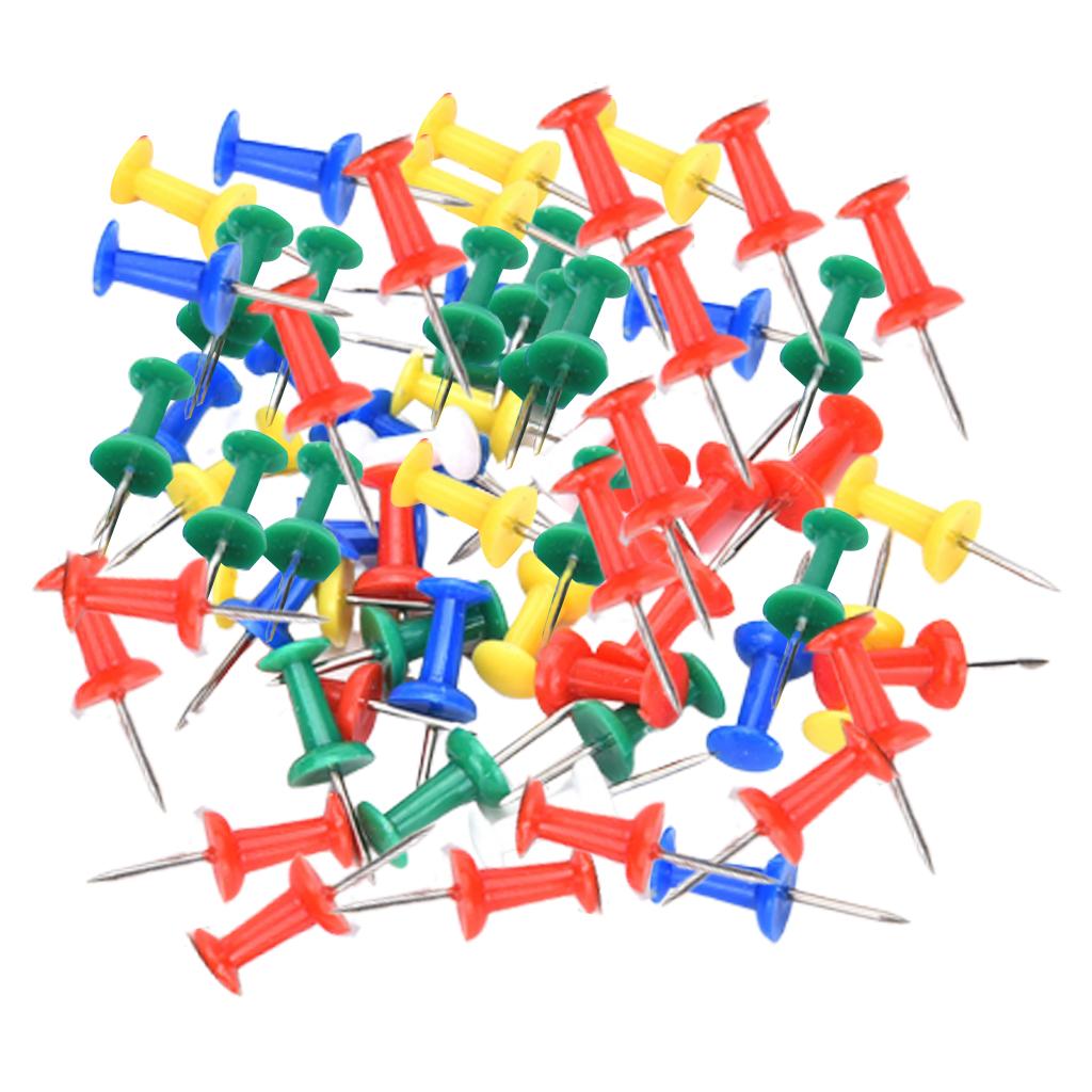 100pcs Giant Jumbo Push Pins for Craft Office & Cork Notice Boards Style3