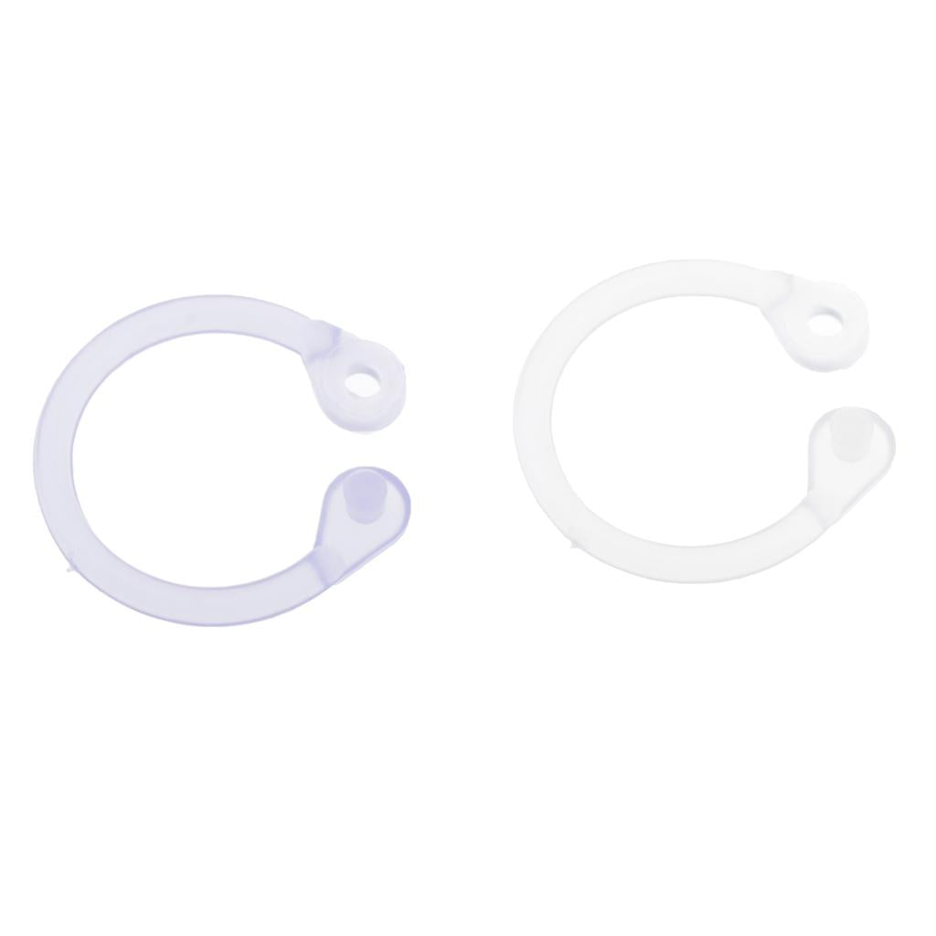 Colored Easy Ring Paper Book Loose Leaf Binder Circles S Clear White+Purple
