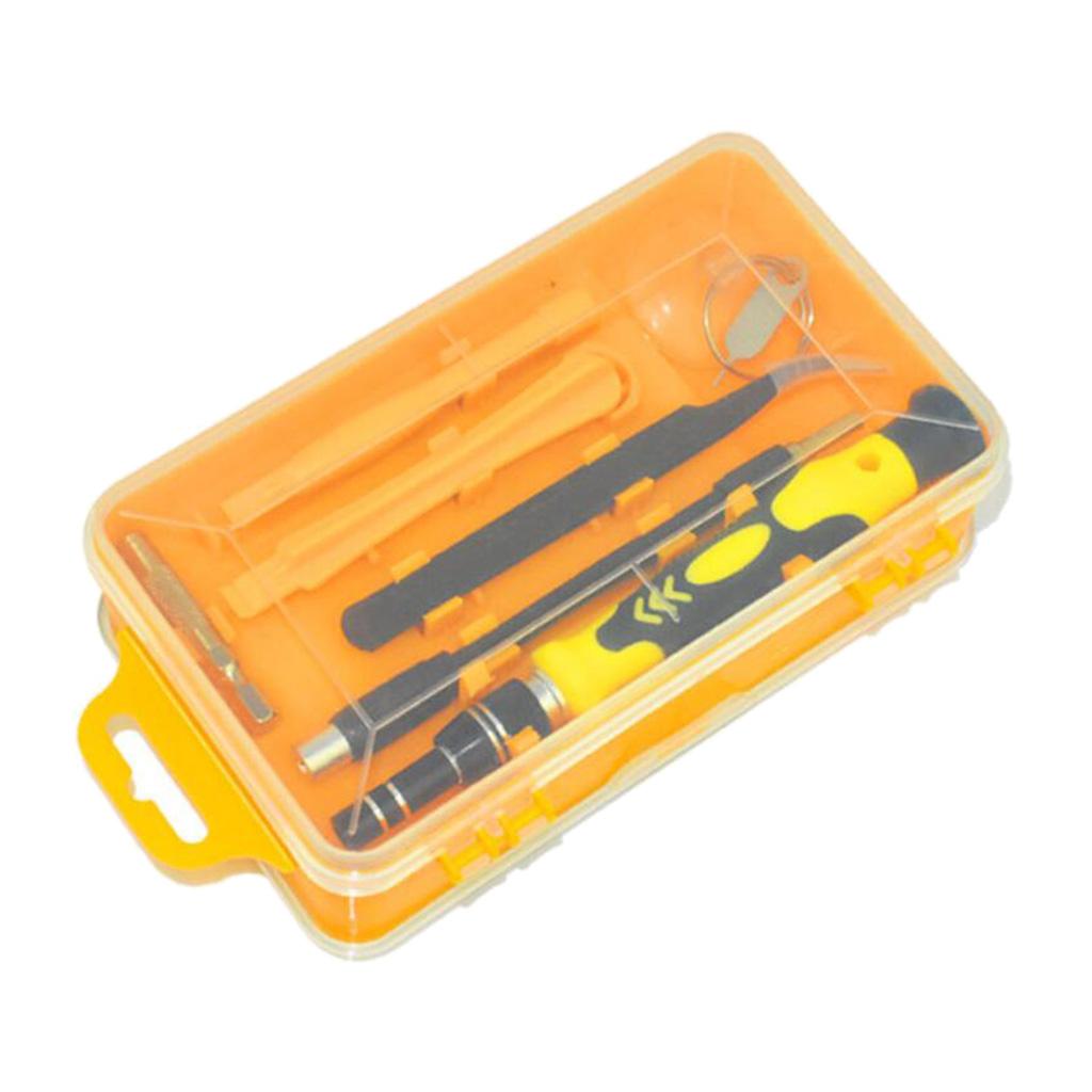 115-IN-1 Steel Screwdriver Set for Watch Repairing Tool Kit Yellow