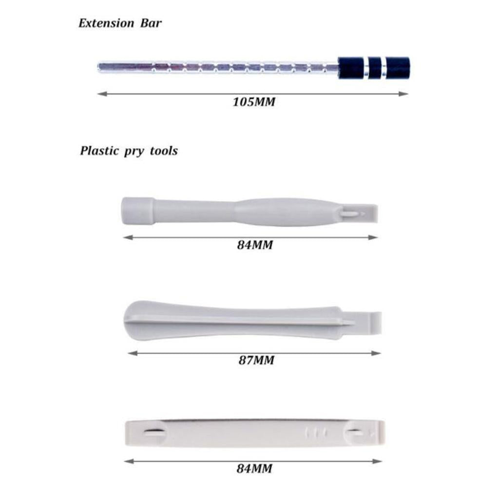 115-IN-1 Steel Screwdriver Set for Watch Repairing Tool Kit Black