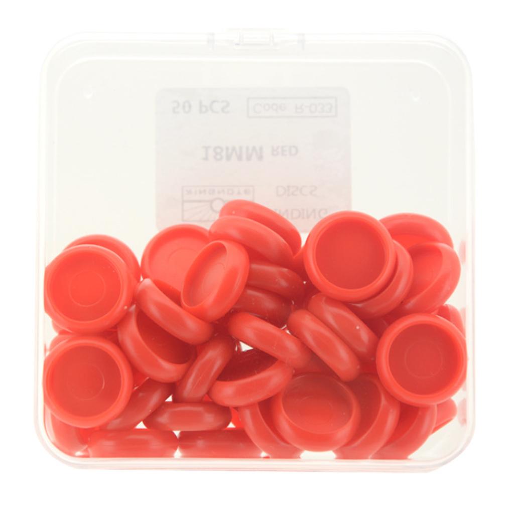 18mm Notebook Loose Leaf Binder Binding Disc Rings Scrapbook Clips Red