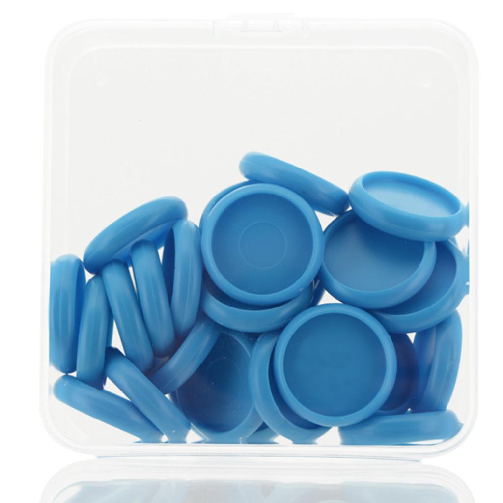 28mm Notebook Loose Leaf Binder Binding Disc Rings Scrapbook Clips Blue