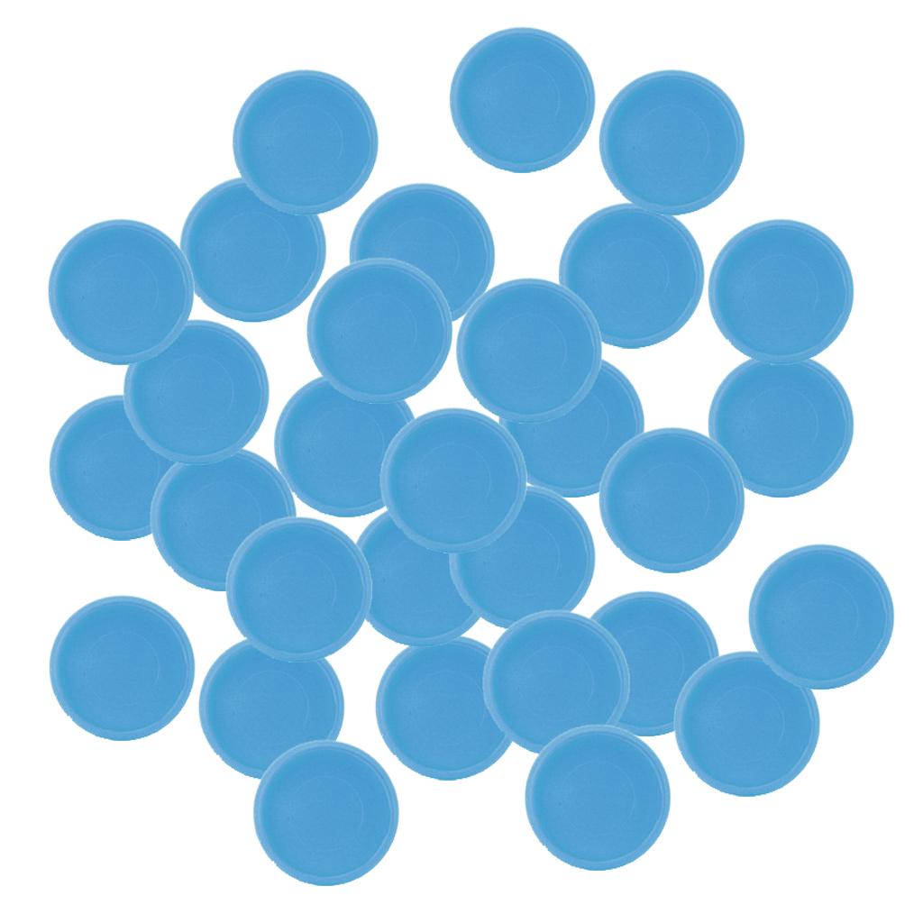 28mm Notebook Loose Leaf Binder Binding Disc Rings Scrapbook Clips Blue