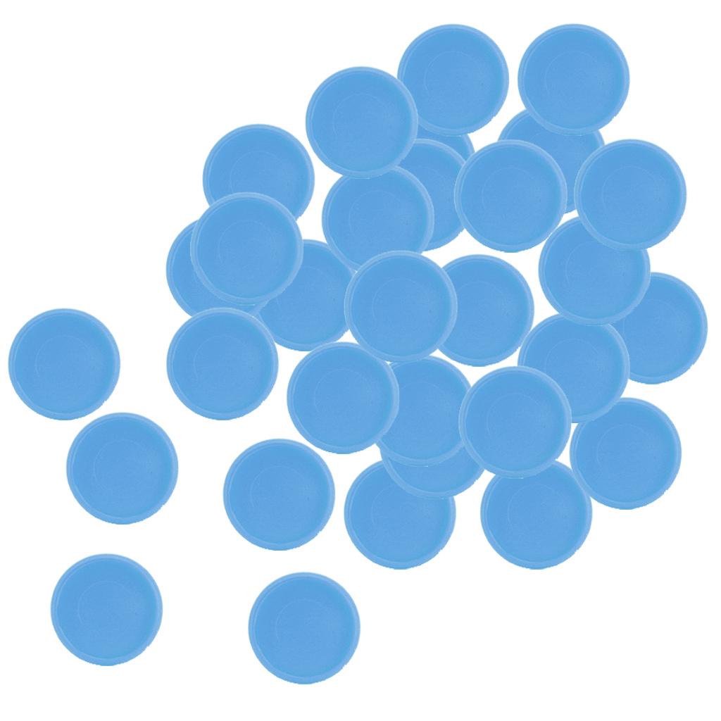 28mm Notebook Loose Leaf Binder Binding Disc Rings Scrapbook Clips Blue