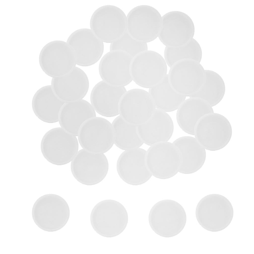 28mm Notebook Loose Leaf Binder Binding Disc Rings Scrapbook Clips White