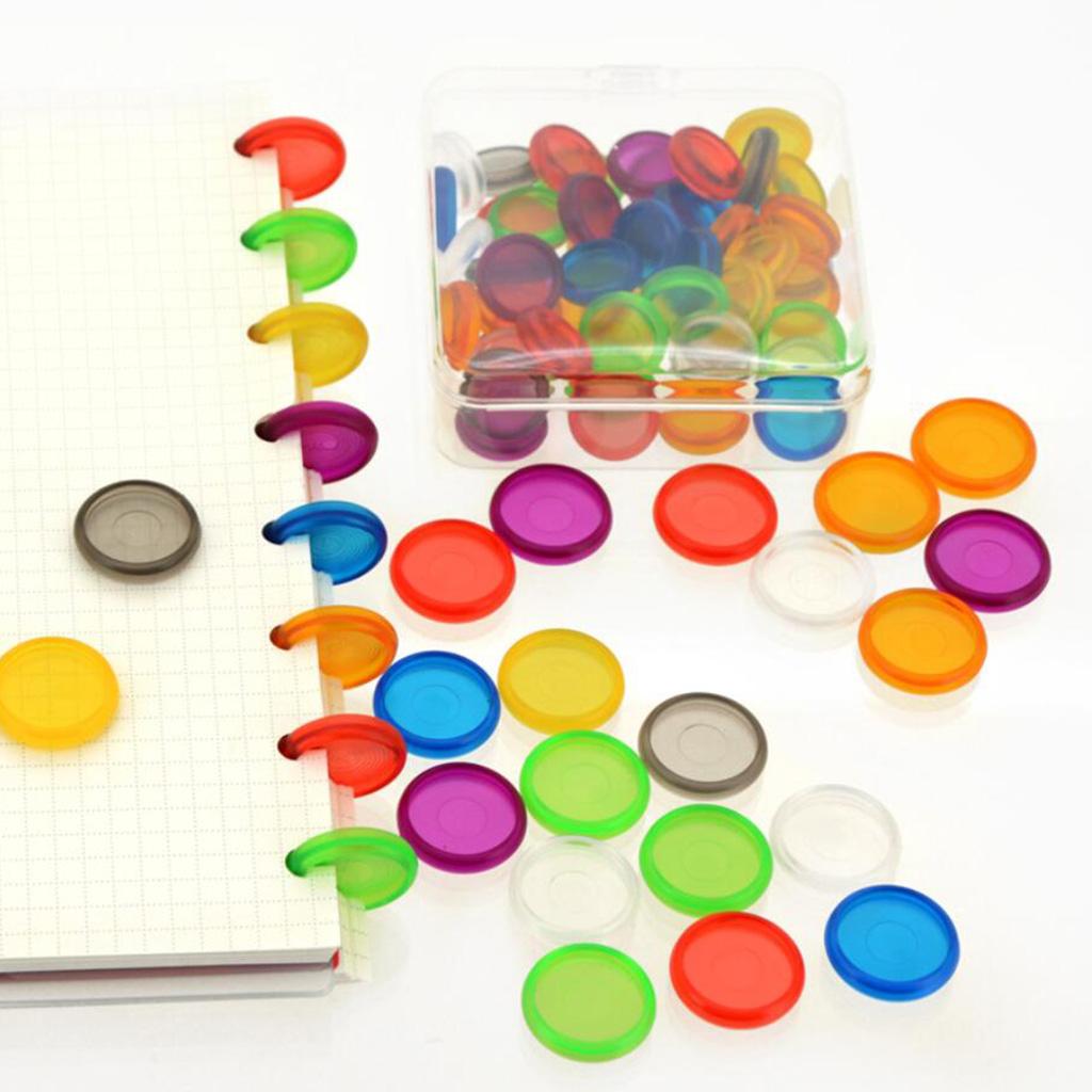 30pcs Notebook Plastic Disc Binding Mushroom Hole DIY Buckle Binding 24mm