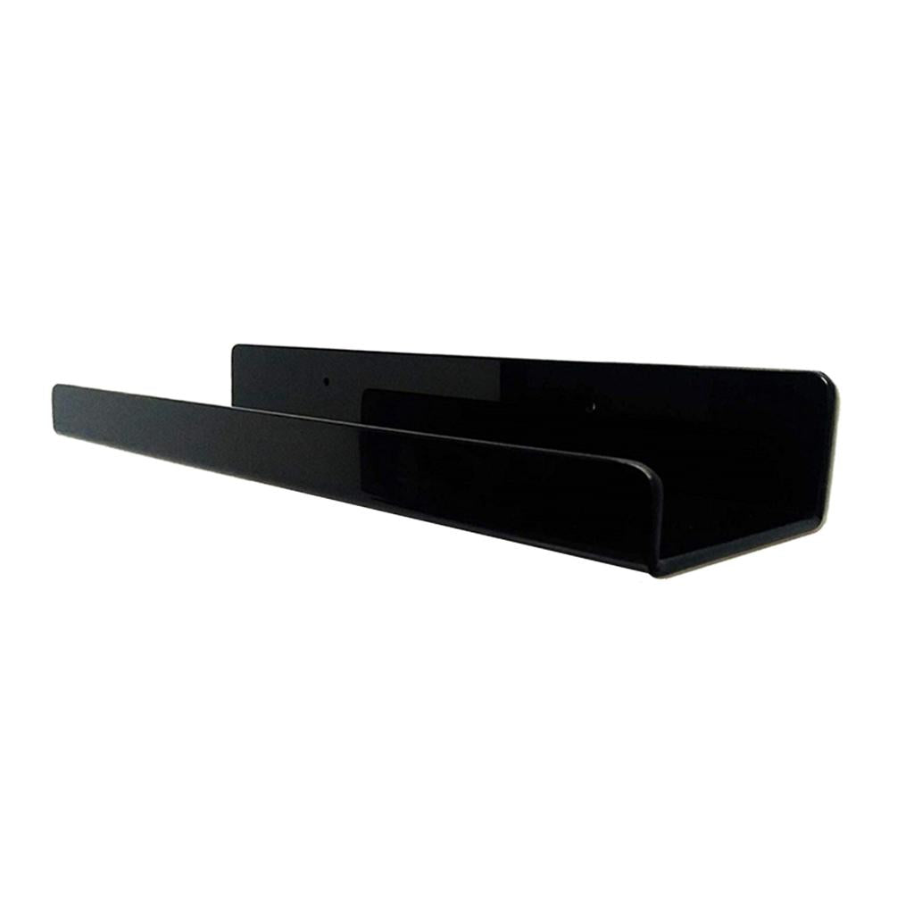 Floating Wall Shelves Black Home Book Rack Kid Bathroom Shelves Display