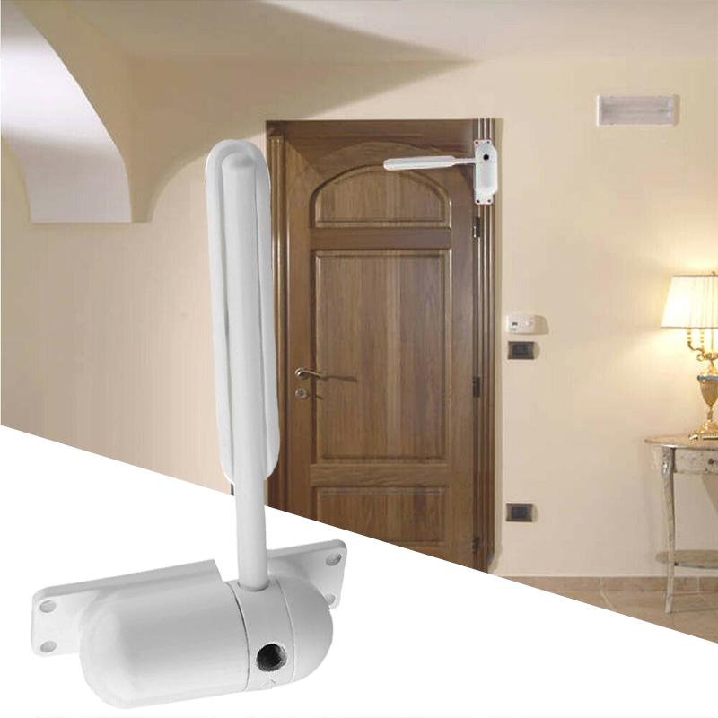 Zinc Alloy Mini Door Closer Closing Vehicle Adjustable Surface Mounted White