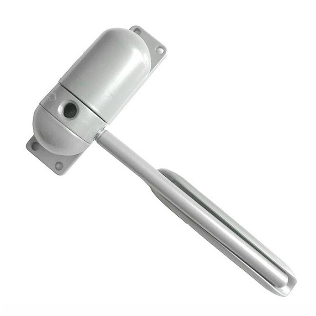 Zinc Alloy Spring Door Closer Automobile Adjustable Surface Mounted Gray