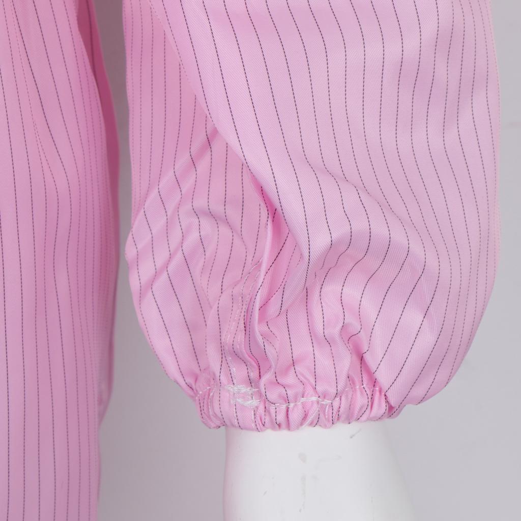Dust-Proof Protection Clothing Safety Coverall w/ Boots Washable Pink 3XL