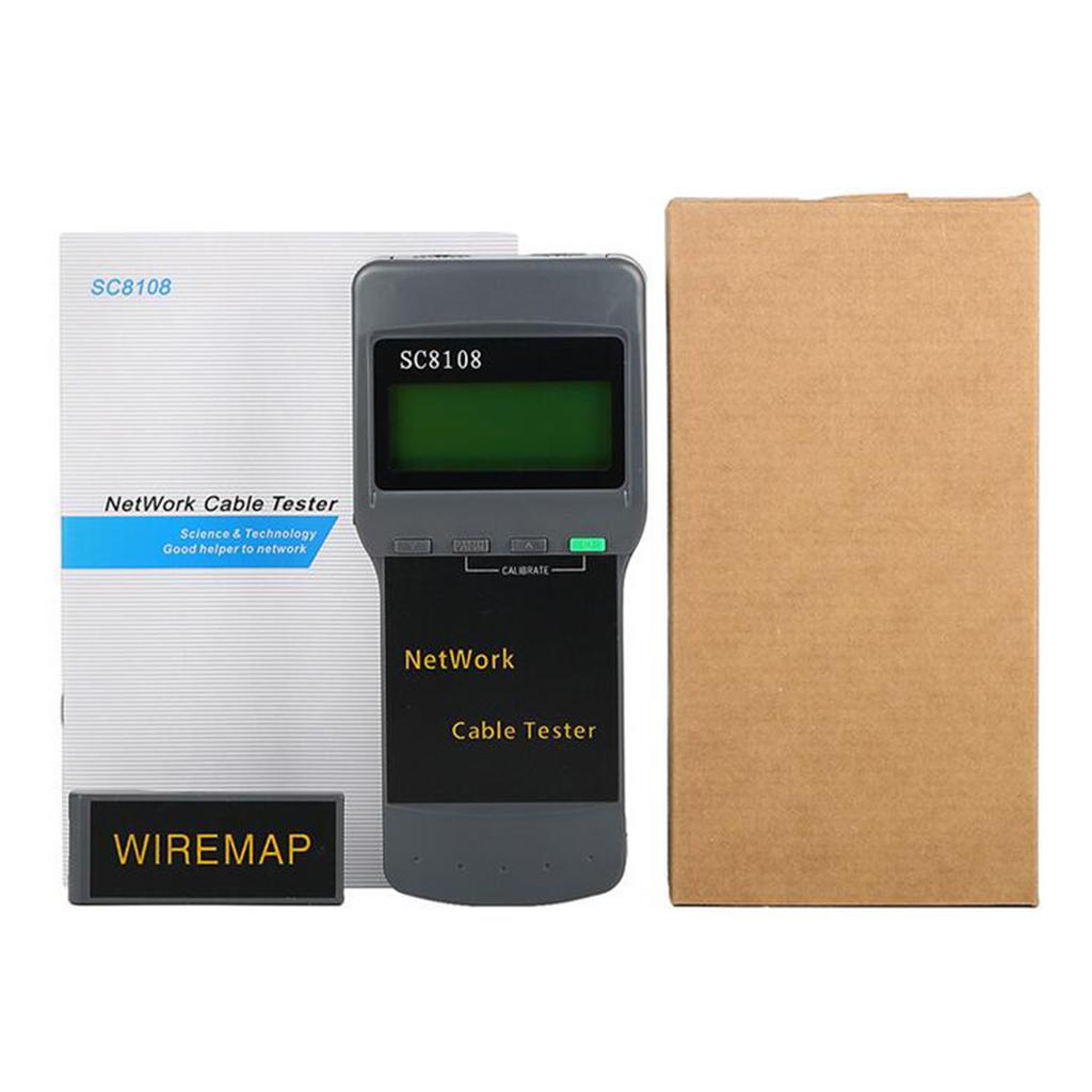 LCD Digital Network Wire Cable Tester LAN Cable Test Measurement Rangefinder