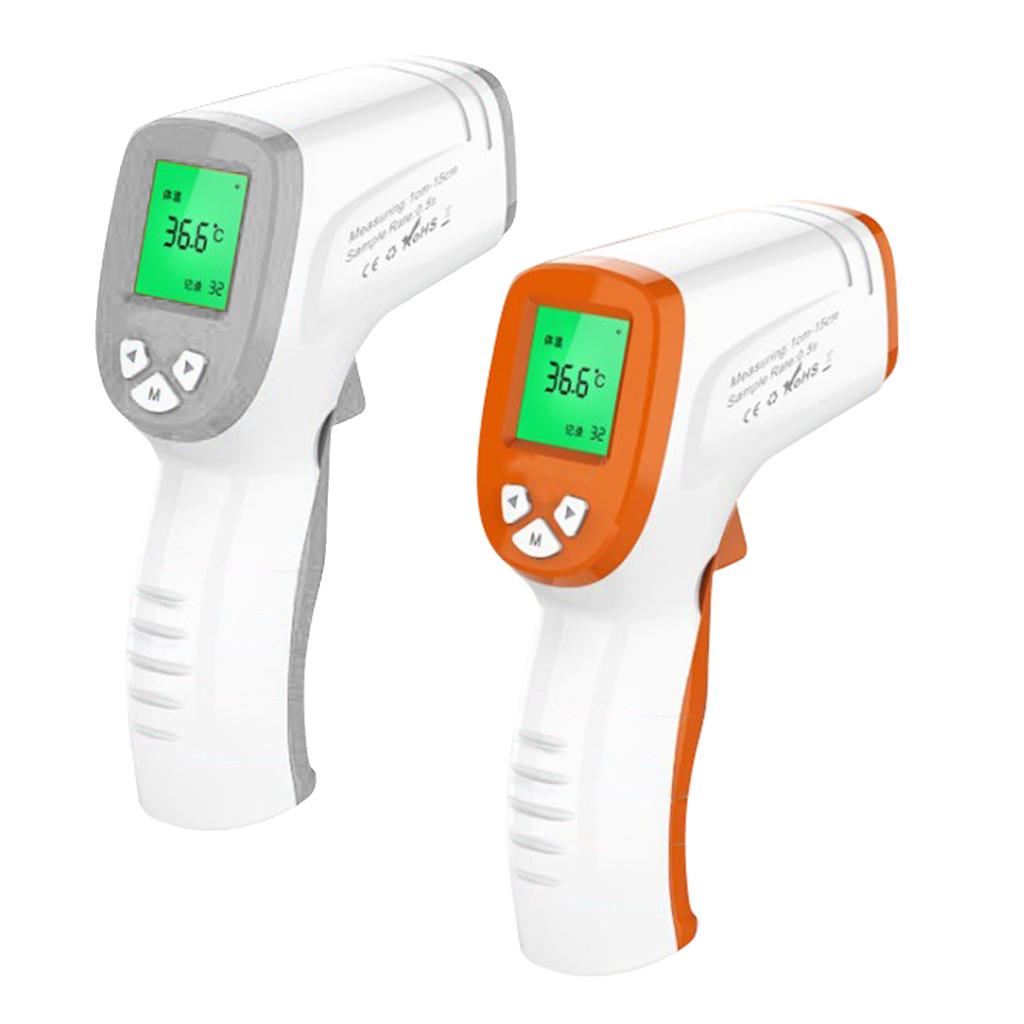 Kids Adult Infrared Thermometer Non-Contact Body Forehead Thermometer Orange