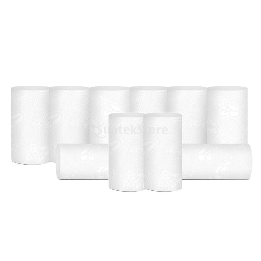 10 Rolls Soft Household 4 Ply Bath Toilet Paper Tissue Napkin Kitchen Paper