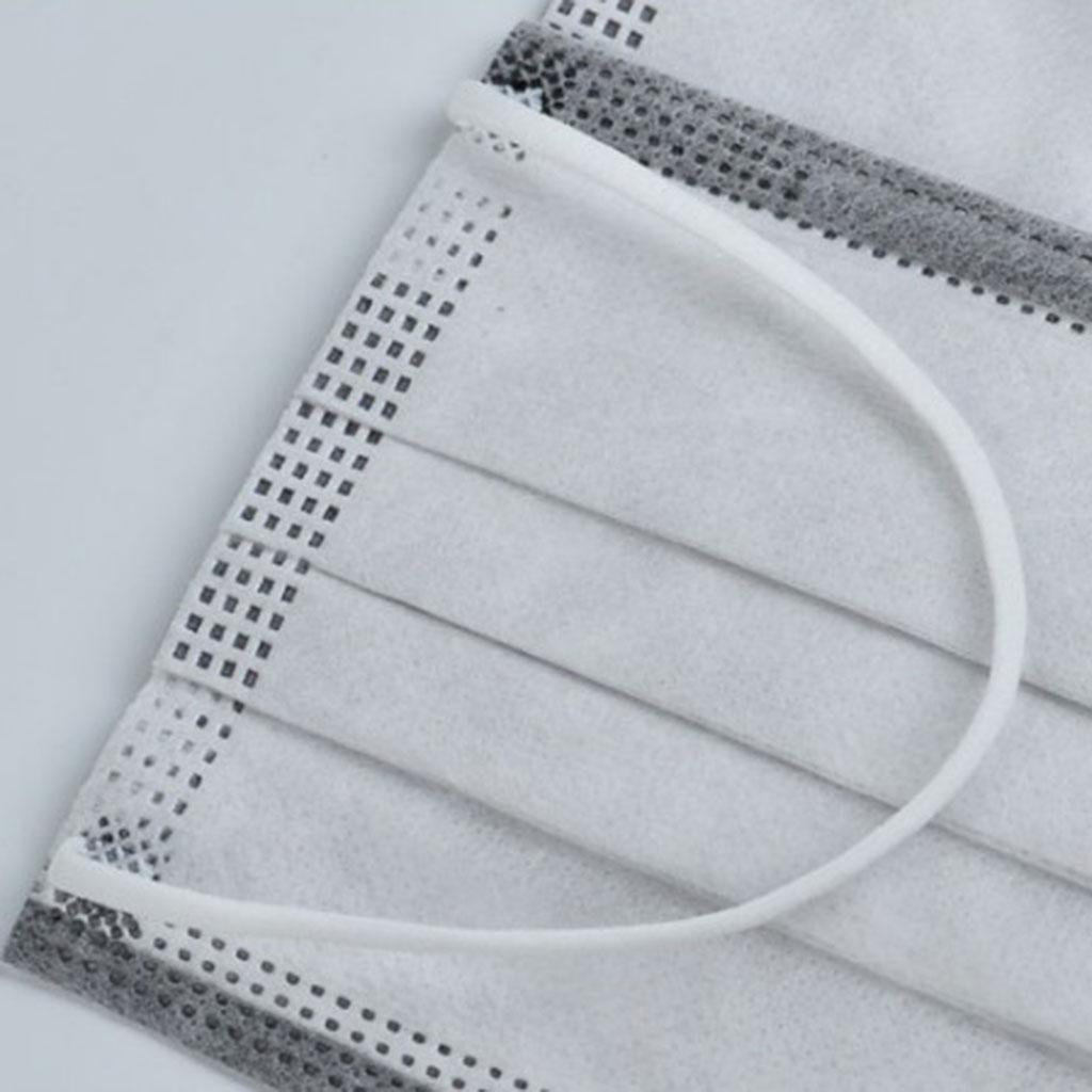 30PCS Activated Carbon Disposable Face Mask Anti Dust Haze Protection Grey