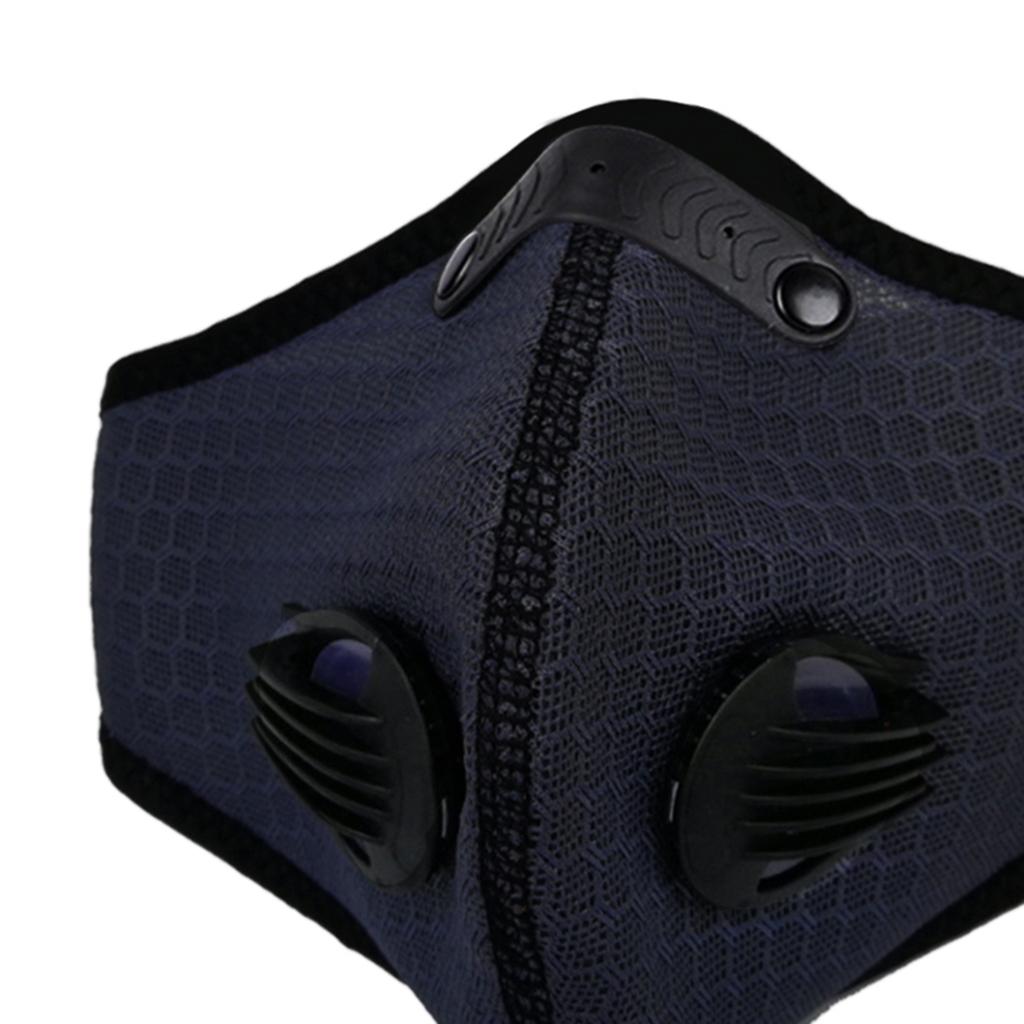 Breathing Mask Activated Carbon Dustproof Mask with Breathing Valve Black
